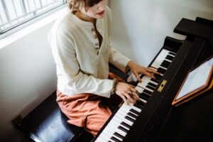Female Playing Piano